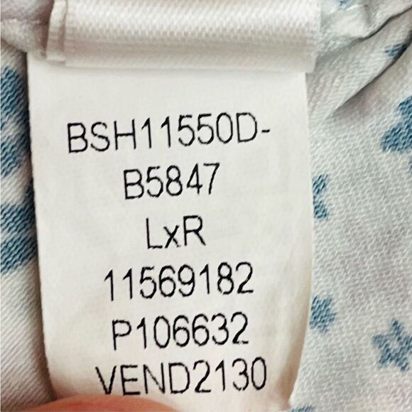 Bonobos Tech Short Sleeve Button Down Slim Fit Shirt Floral Pattern White Size L - Picture 8 of 10